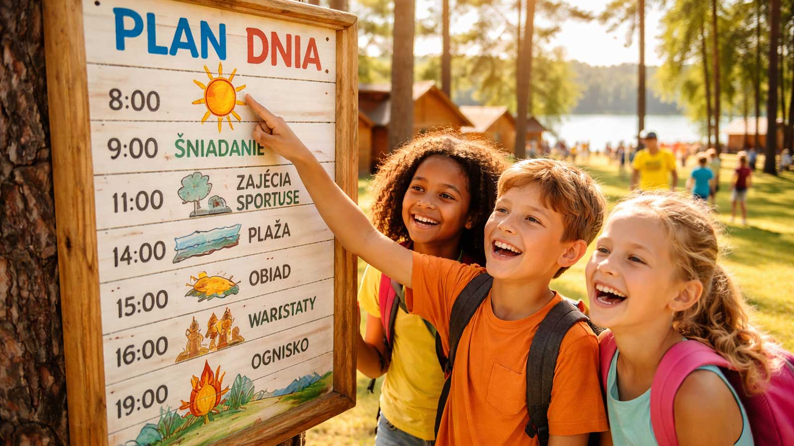 plan dnia na kolonii